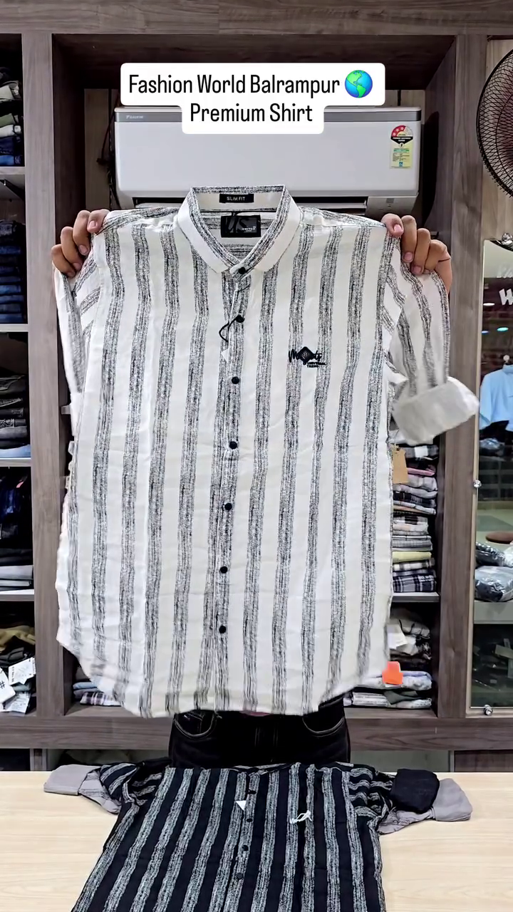 Premium Summer Comfort Men’s Stripe Linen Shirt