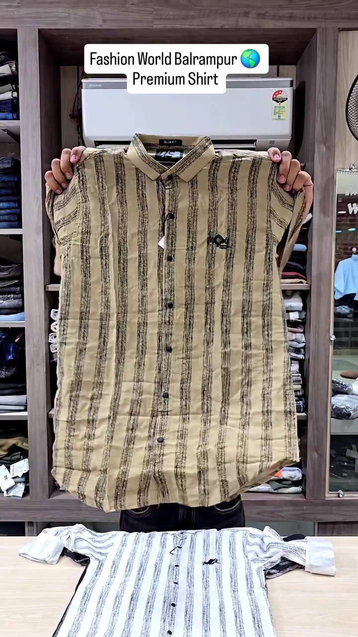 Premium Summer Comfort Men’s Stripe Linen Shirt