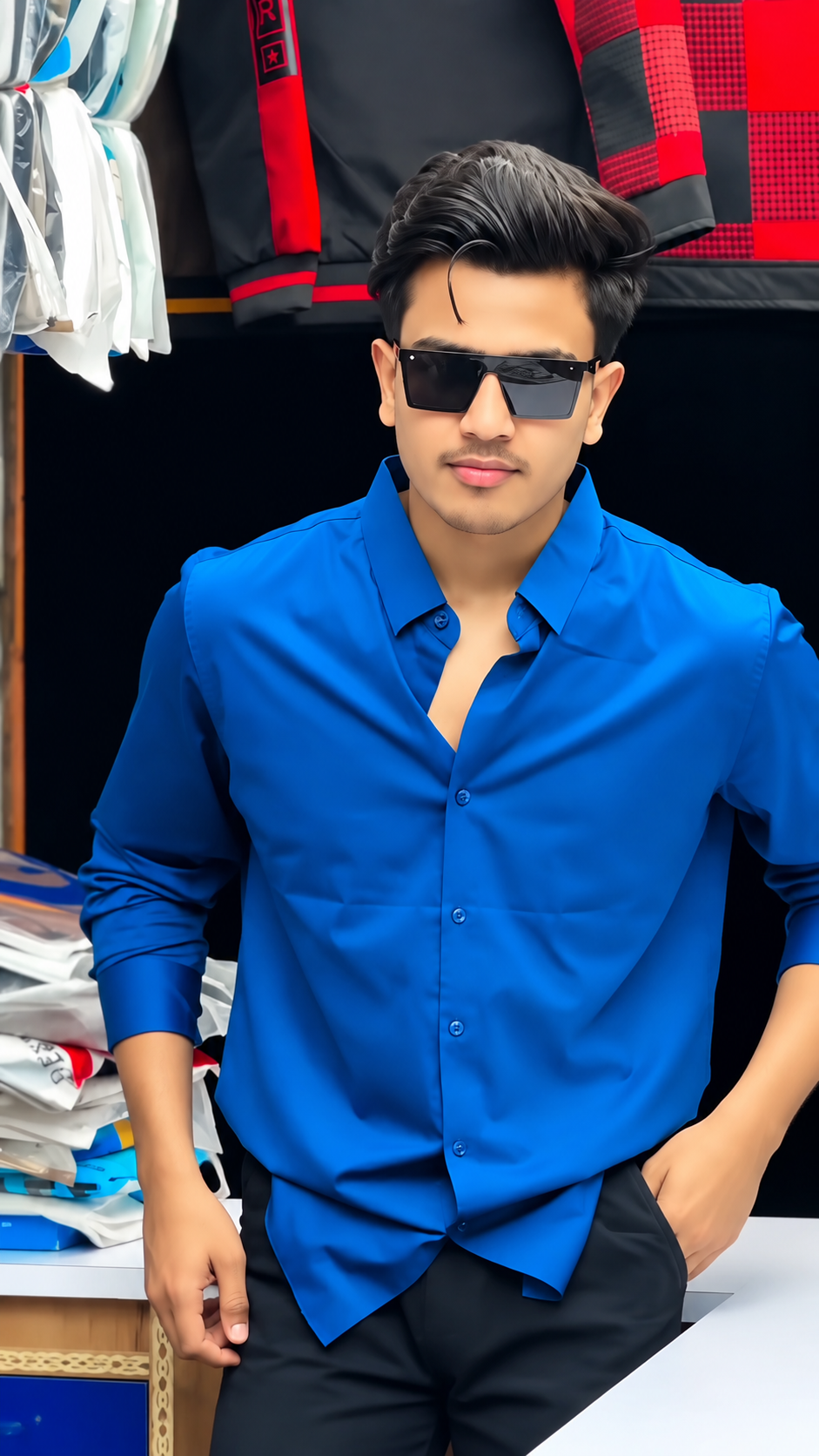 Men's Premium Solid Maroon Full Sleeve Casual Shirt